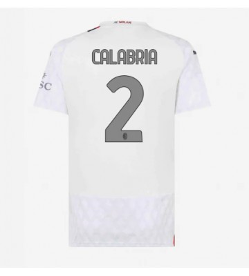 AC Milan Davide Calabria #2 Udebanetrøje Dame 2023-24 Kort ærmer